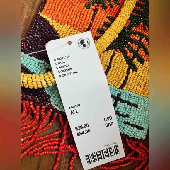 NWT Urban Outfitters Beaded Crossbody Phone Sling - Picture 3 of 3